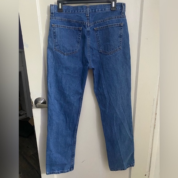 George Men’s Regular Straight Fit Blue Denim - Picture 2 of 3